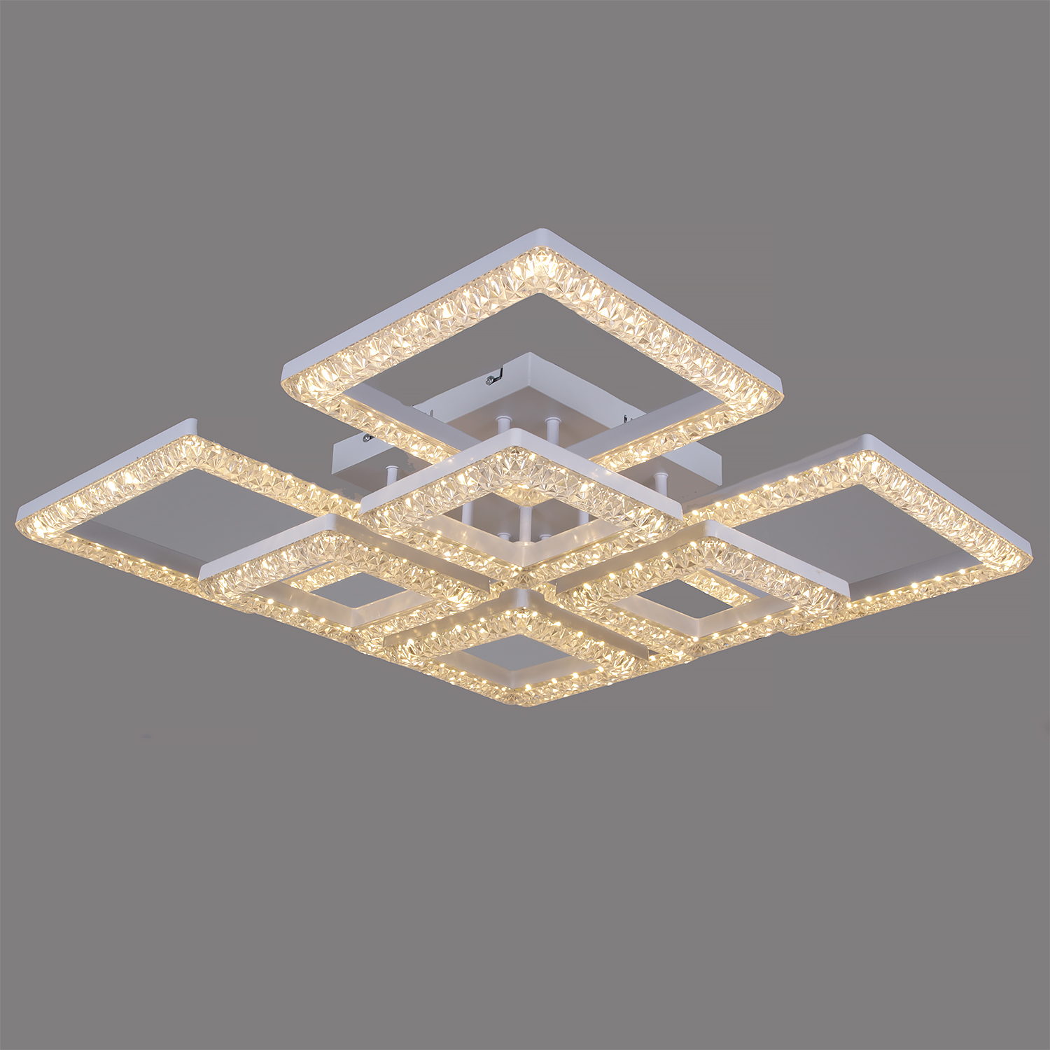 Люстра 88120-0.3-4+4C WH LED 3000-6500К 176W ПДУ ПДУ+диммер S=32м2  *1