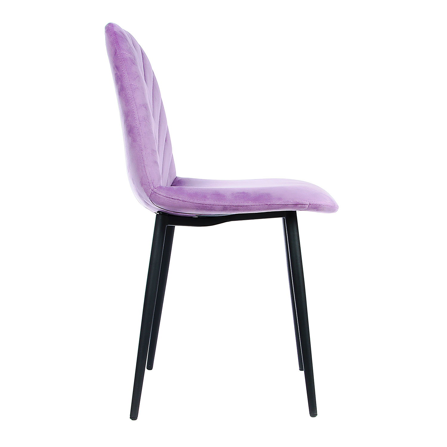 Стул FORPOST Малибу, 44х84х38 см, велюр конфетти лилак, сиреневый