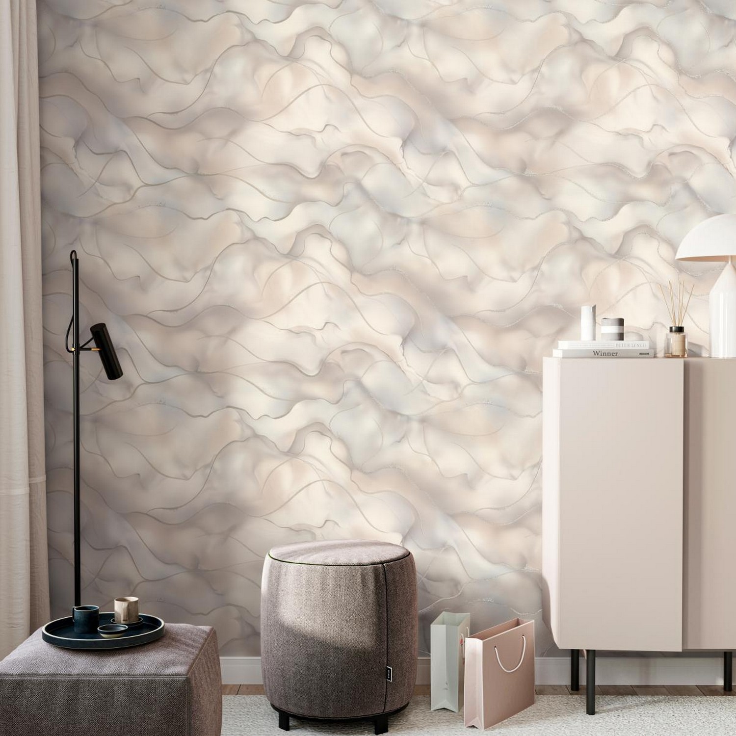 яяяОбои флиз "Home Color" Winner фон (беж.) HC72452-22 1,06*10м*1/8