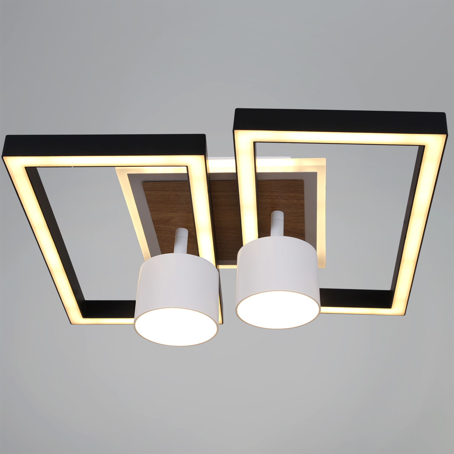 Светильник потолочный светодиодный 75406-0.3-2+2+1 GX53+LED 3000-6500К S=22м2  *1