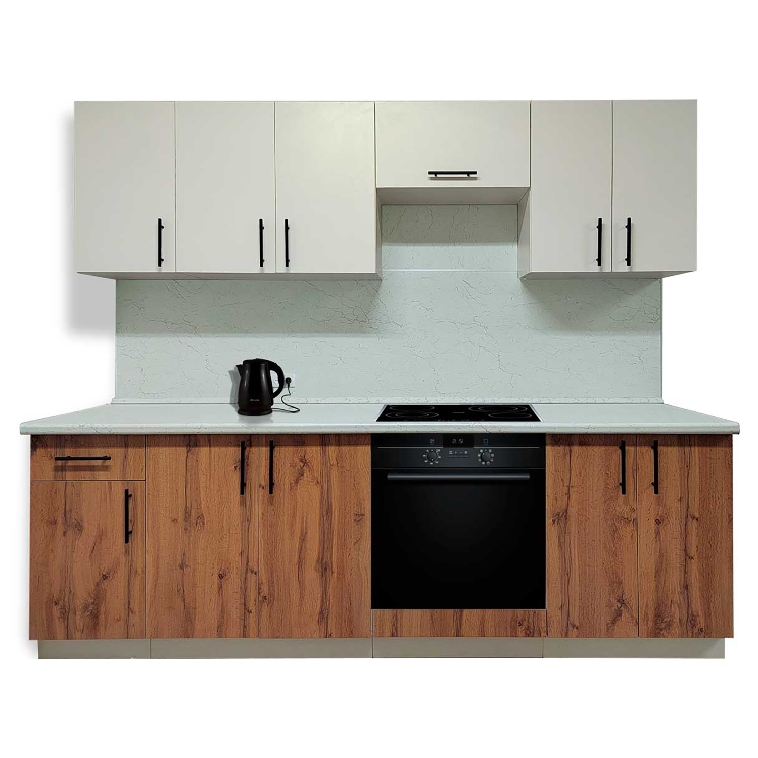 Кухонный гарнитур BROZEX-WOOD Viola, 8 предметов, 2.3 м