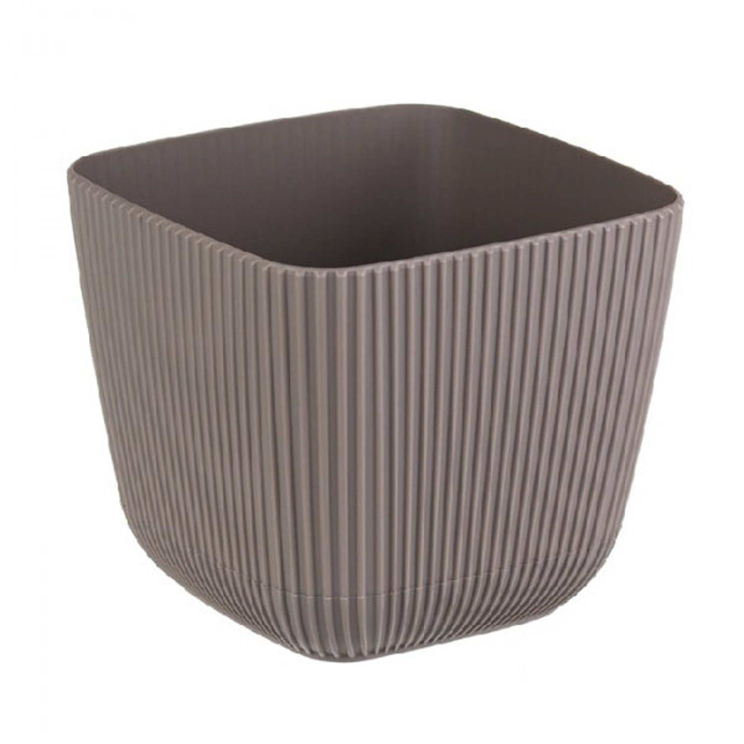 Кашпо пластм. "Пиканто" 1,8л 150х150мм h130мм с поддоном,с дрен.реш.Француз. сер.М3209 ("М-П")*1/12 Кашпо пластм. "Пиканто" 1,8л 150х150мм h130мм с поддоном,с дрен.реш.Француз. сер.М3209 ("М-П")*1/12