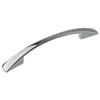 Ручка-скоба  96мм ХРОМ "ZY-7А Бабочка" 303857 ТРОДОС,хедер *10