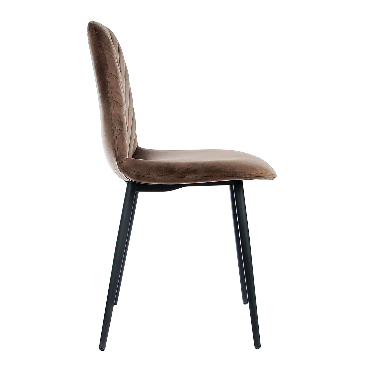 Стул FORPOST Малибу, 44х84х38 см, велюр конфетти шоколад, коричневый