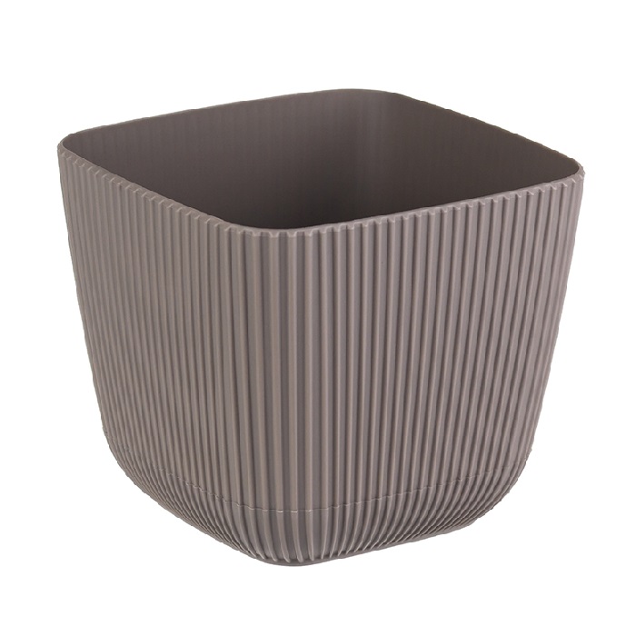 Кашпо пластм. "Пиканто" 1,8л 150х150мм h130мм с поддоном,с дрен.реш.Француз. сер.М3209 ("М-П")*1/12 Кашпо пластм. "Пиканто" 1,8л 150х150мм h130мм с поддоном,с дрен.реш.Француз. сер.М3209 ("М-П")*1/12