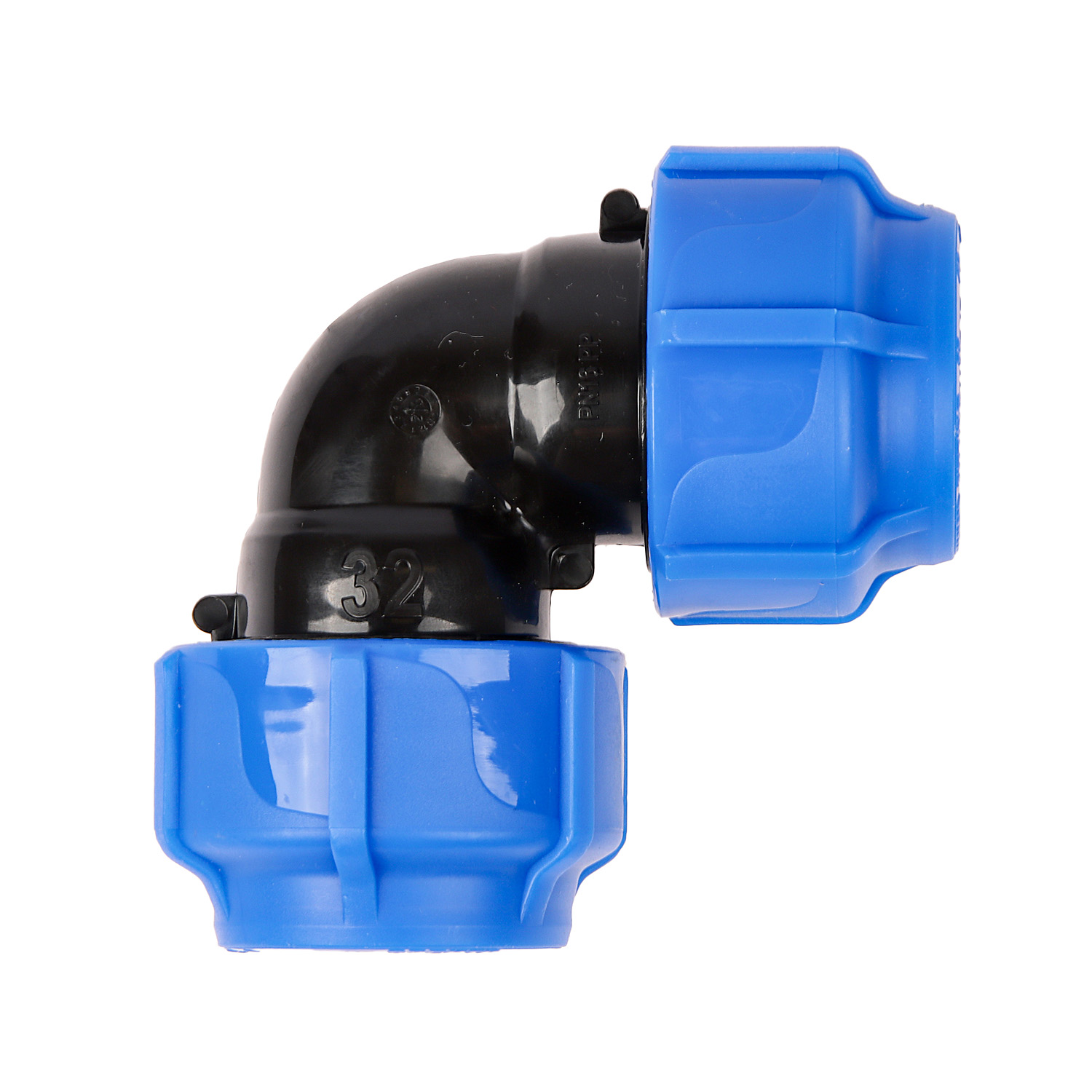 Угольник ПНД компрессия Ø 32 *1/120