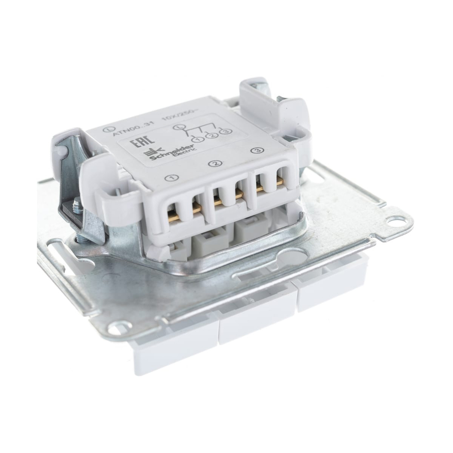 Механизм выключателя 3-кл. ATLAS DESIGN (сх.1+1+1) 10АХ бел. SchE ATN000131