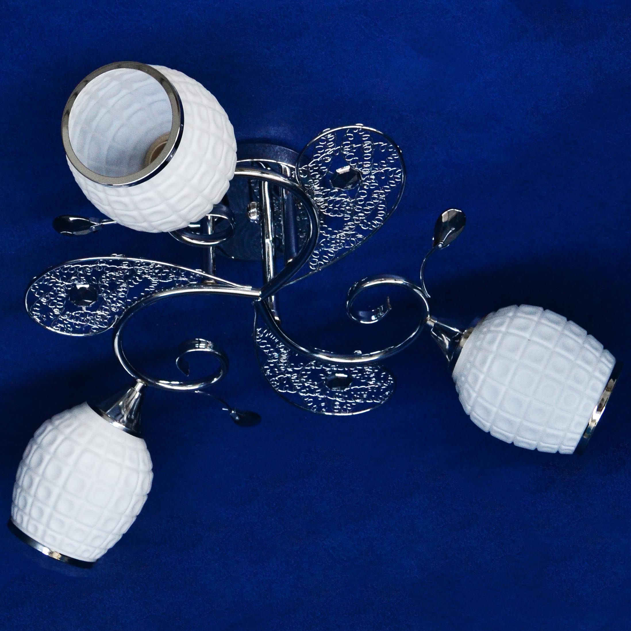 Люстра Verner Lighting А1231/3, 40 Вт, Е27, 3 лампы, хром