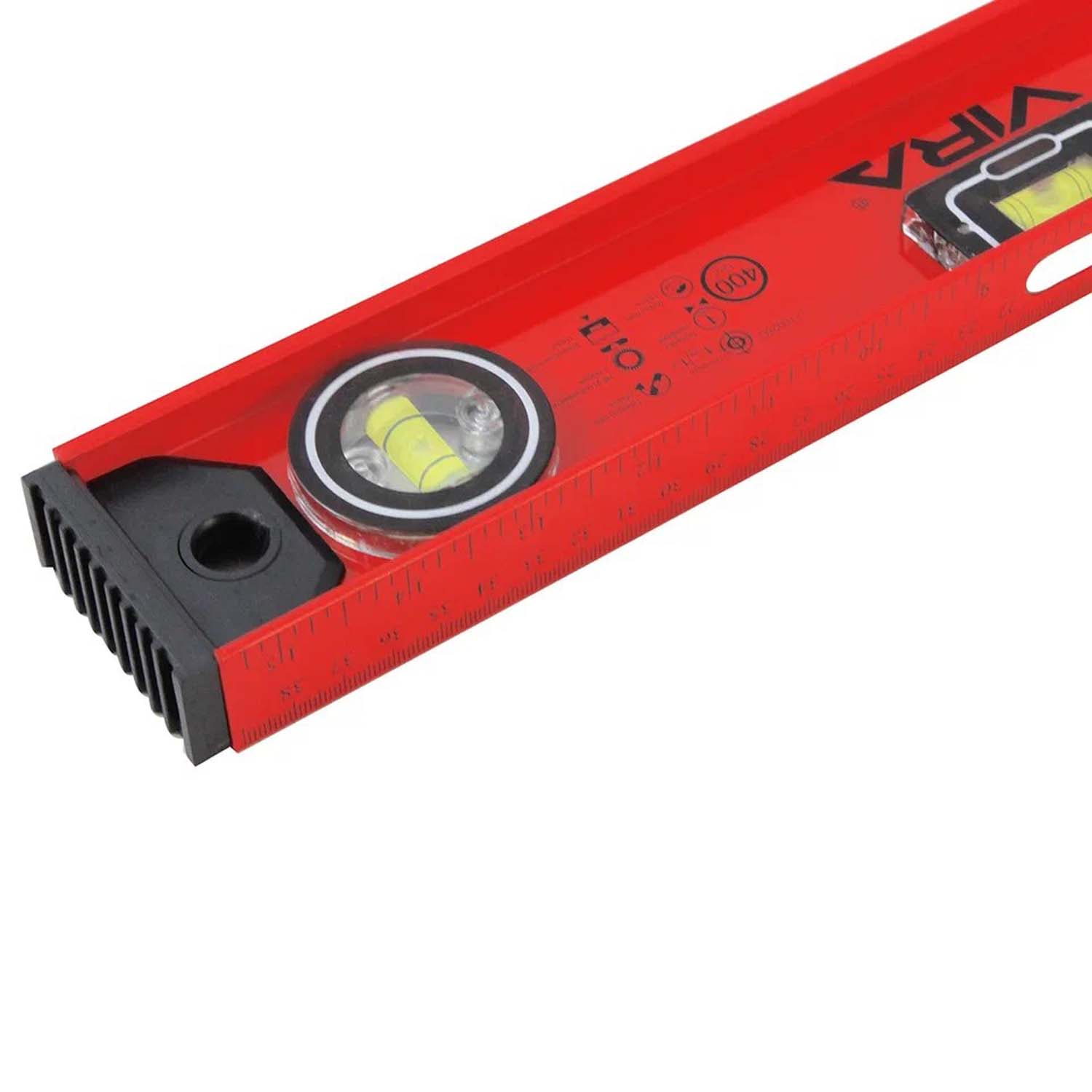 Уровень магнитный 3 глазка 400 мм VIRA