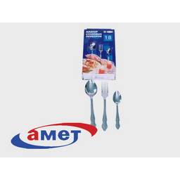 Набор столовых приборов нерж. 18пр./6перс."Славяна" подар. карт. коробка 1с318 (Аша) *1/10/15 Набор столовых приборов нерж. 18пр./6перс."Славяна" подар. карт. коробка 1с318 (Аша) *1/10/15