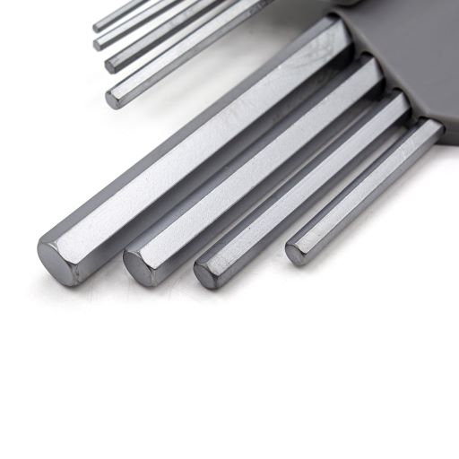 Набор ключей имбусовых  9 шт 1,5-10 мм удлиненные Cr-V сатин HEX.арт.43-2-109 Ремоколор *1/6/60