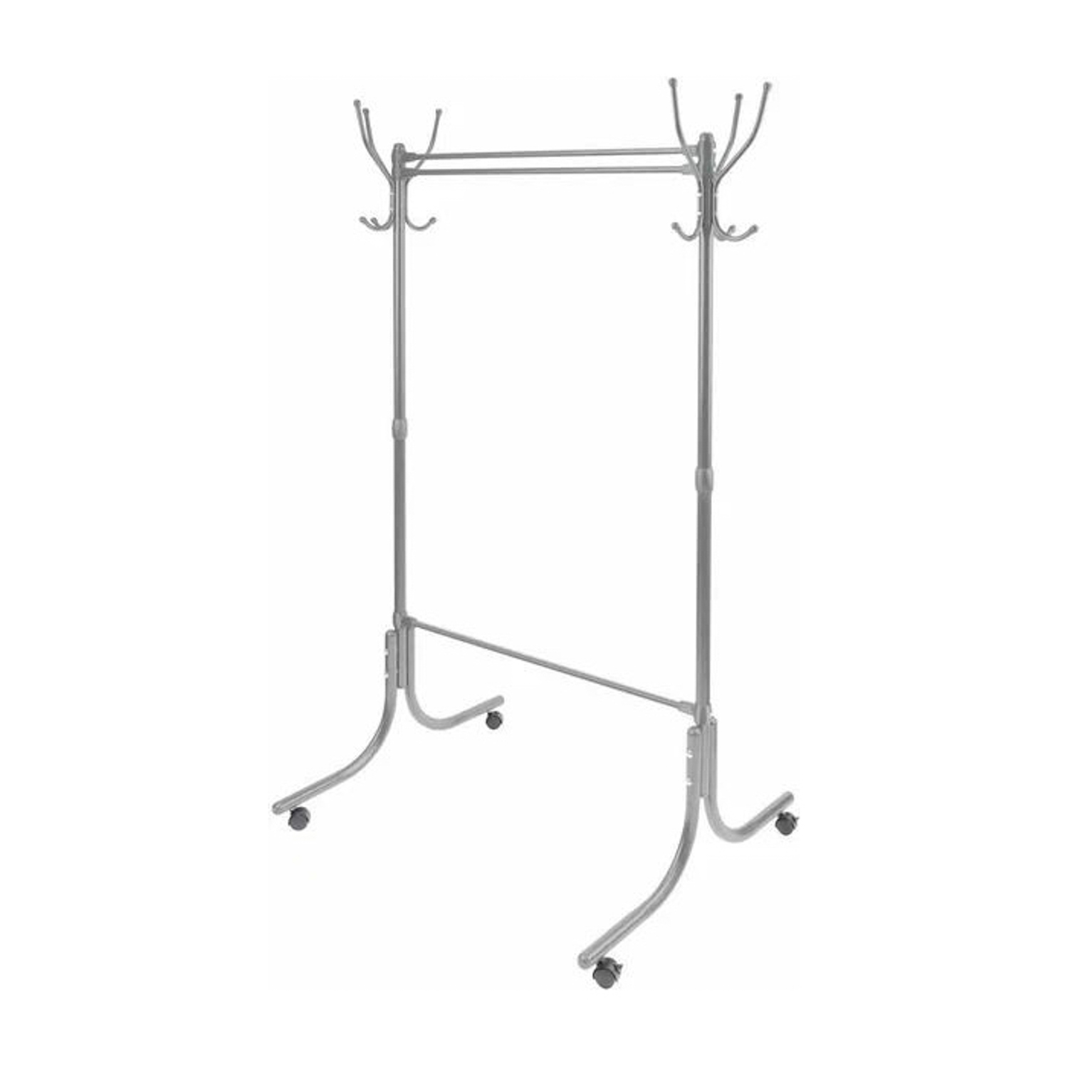 Вешалка напольная "Гардеробная" "Ника" шир.1,16м, выс.1,74м, на Колес. Серый ВГ90-6/МС "Ника" *1