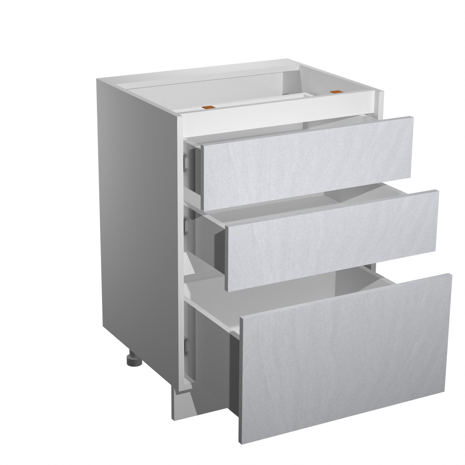 Шкаф напольный 600х850х600 мм BROZEX-WOOD NordWind, с тремя ящиками