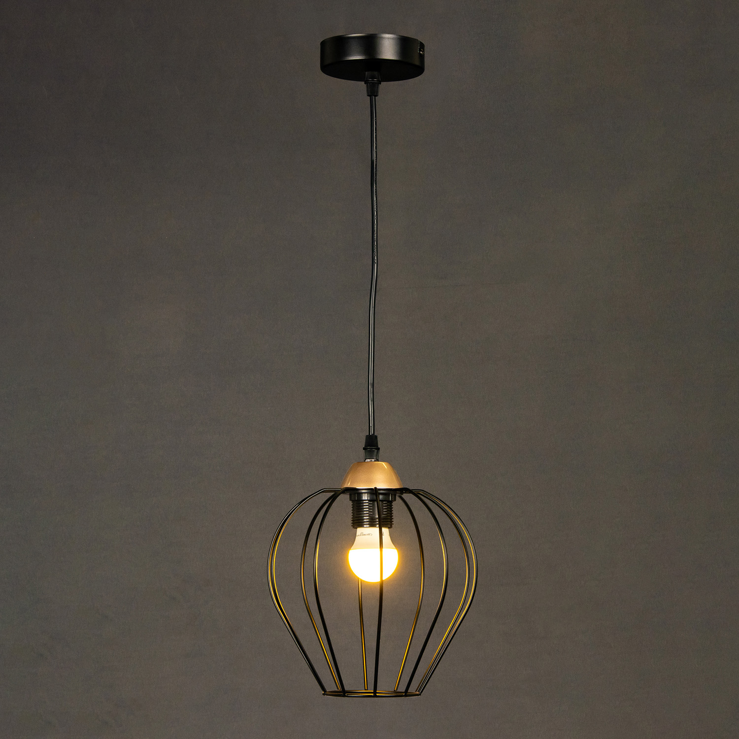 Люстра IL2001-1PA-05 BK ROSE GD 40Вт Е27 S=6м2  *1