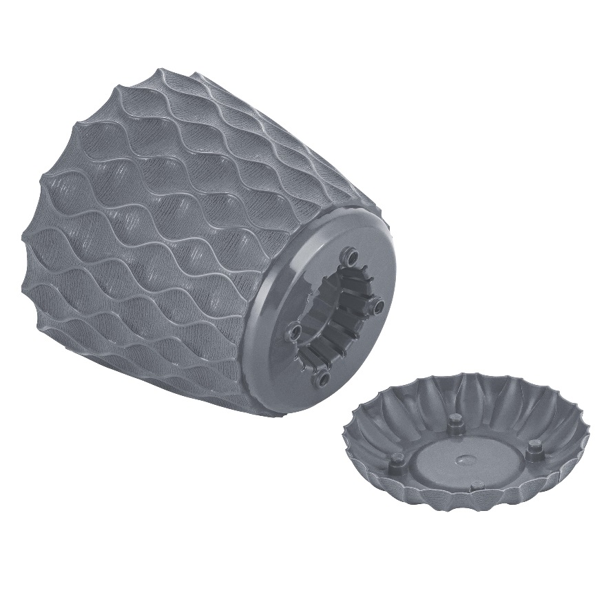 Кашпо пластм. "Wave"  2,5л d верха 175мм h160мм с поддоном Вулканический сер IG650210026 *1/12 Кашпо пластм. "Wave"  2,5л d верха 175мм h160мм с поддоном Вулканический сер IG650210026 *1/12