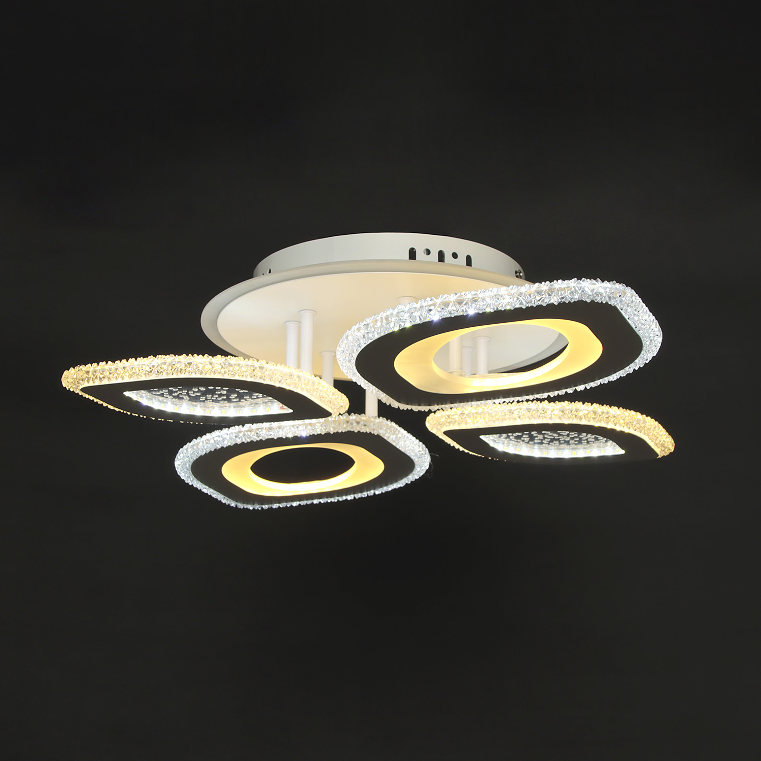 Люстра S2354/2+2 LED 3000K-6500K+RGB (d-660; h-120) пульт VERNER LIGHTING *1