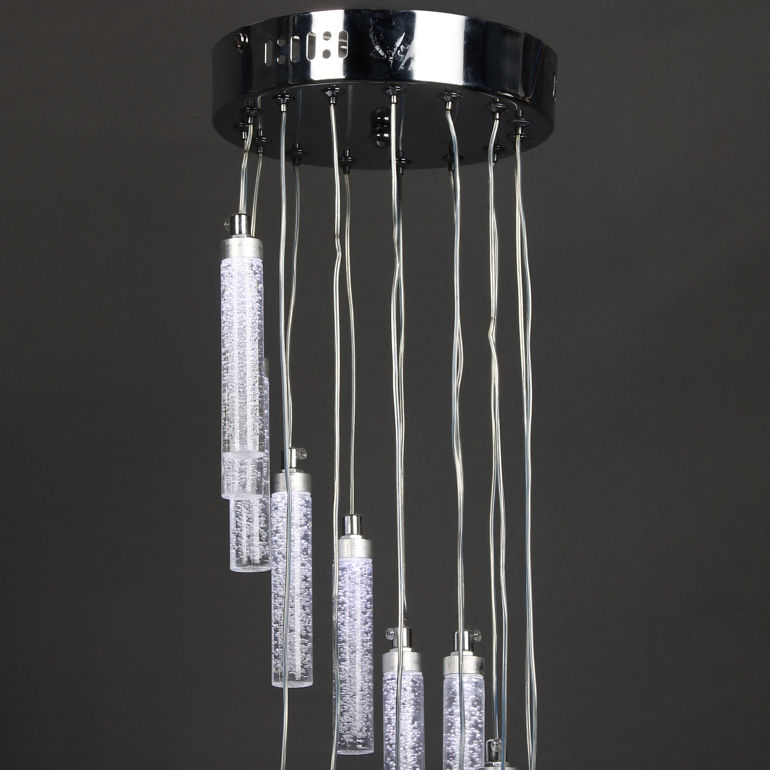 Люстра Verner Lighting Е1714/15, 2 Вт, 15 ламп, хром