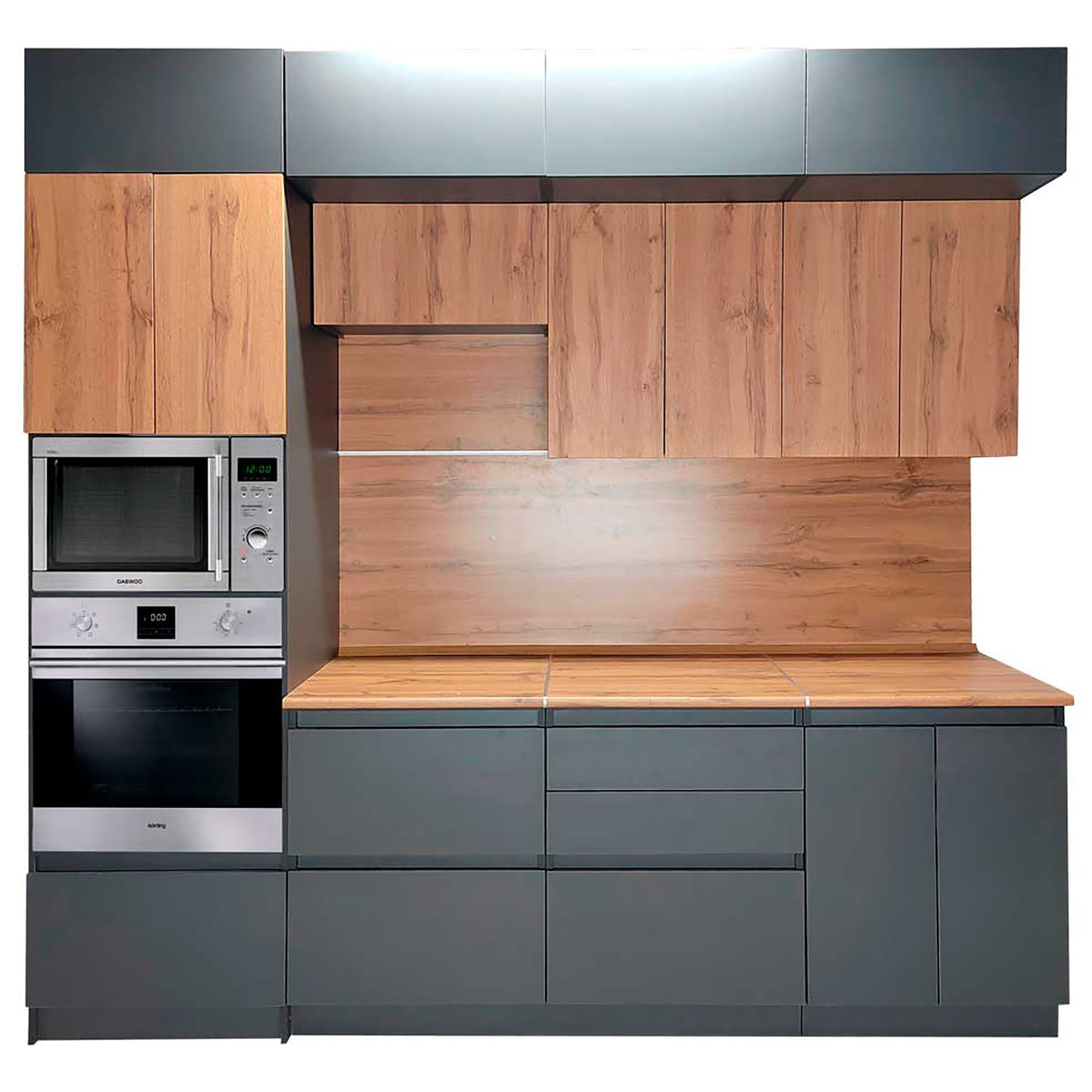 Шкаф напольный 500х850х480 мм BROZEX-WOOD Next, с дверцей, графит