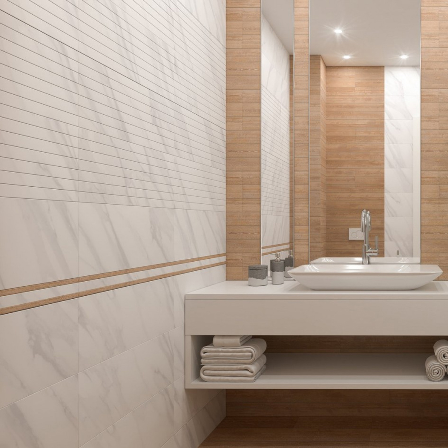 Плитка настенная Global Tile Montblanc, 600х250х9 мм, серый