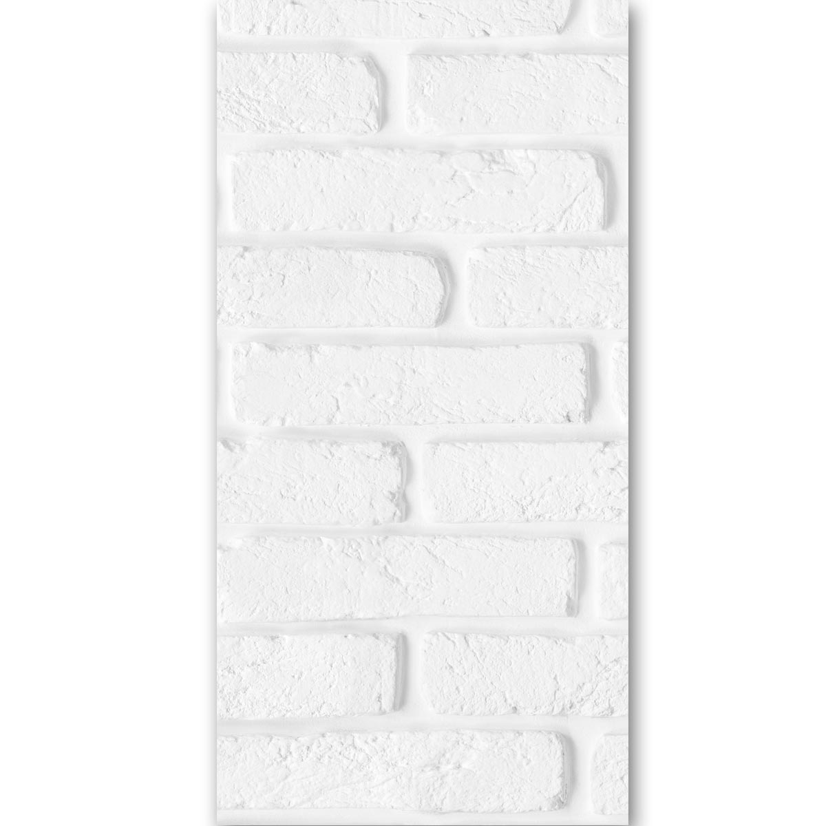 Панель ПВХ 2600х250 мм Центурион, кирпич белый, 0.65 м²