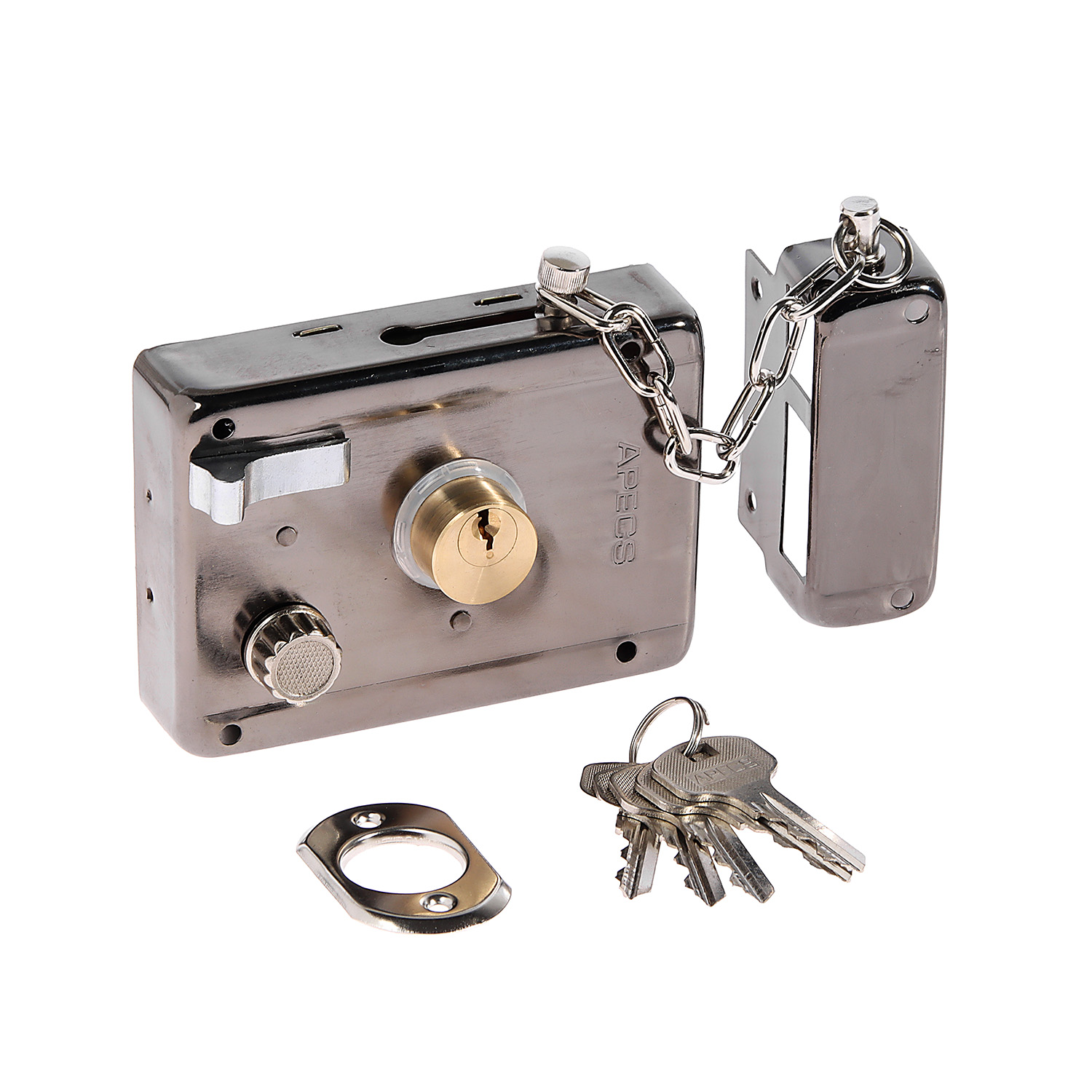 Замок накладной 0097-BN черный никель APECS *1/20