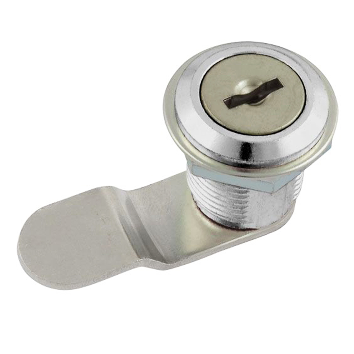 яяяЗамок почтовый НОРА-М 6103-16-ип хром изог.планка *12/240