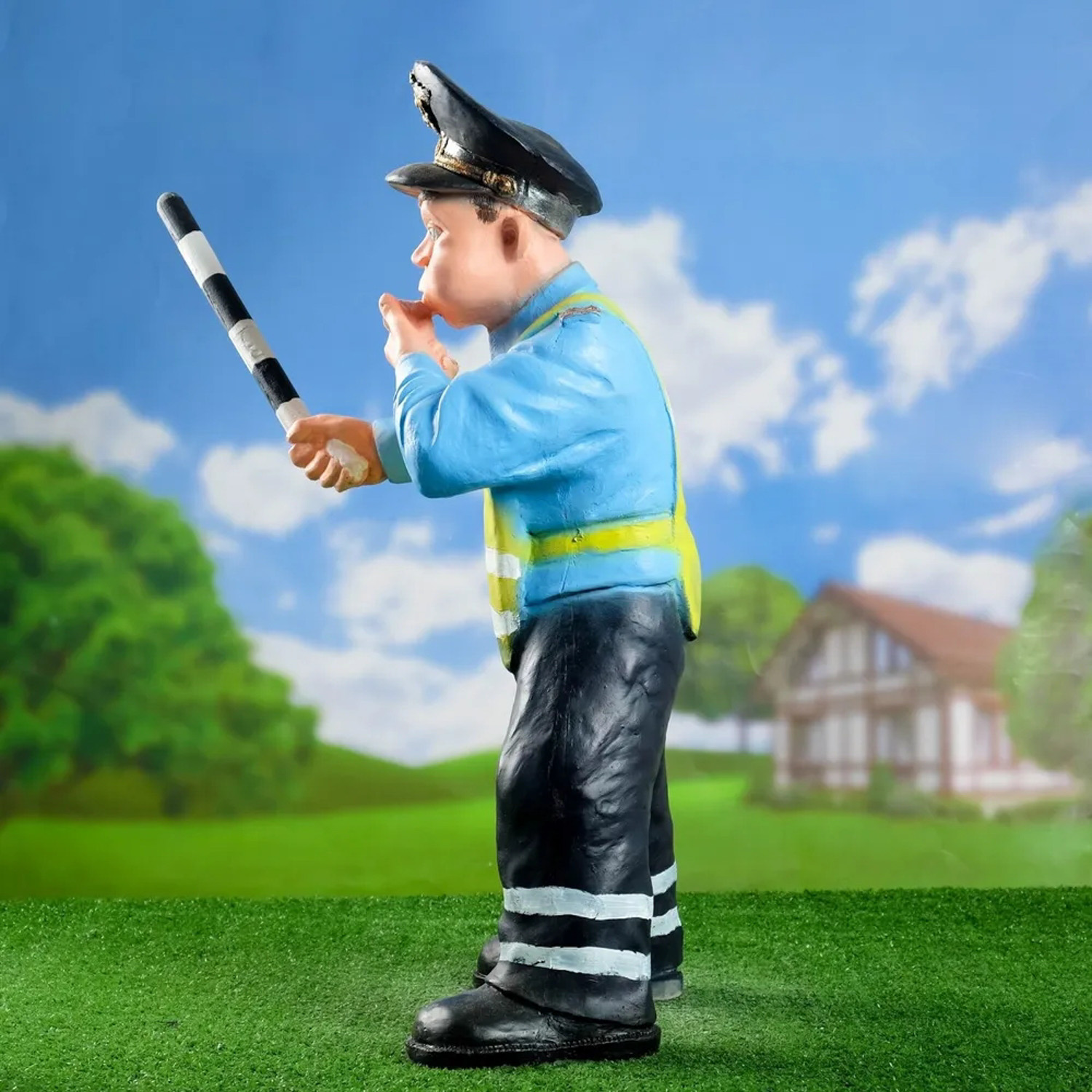 Садовая фигура "Гаишник"   28*39*71 1259510 Садовая фигура "Гаишник"   28*39*71 1259510