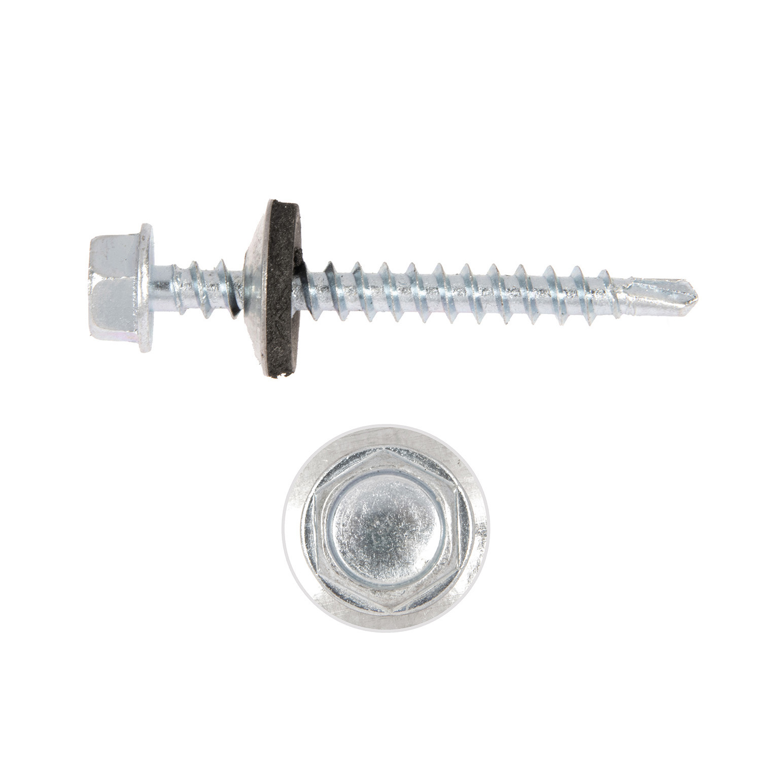 Саморезы кровельные BROZEX 4,8*35 цинк (10кг) промтара *10