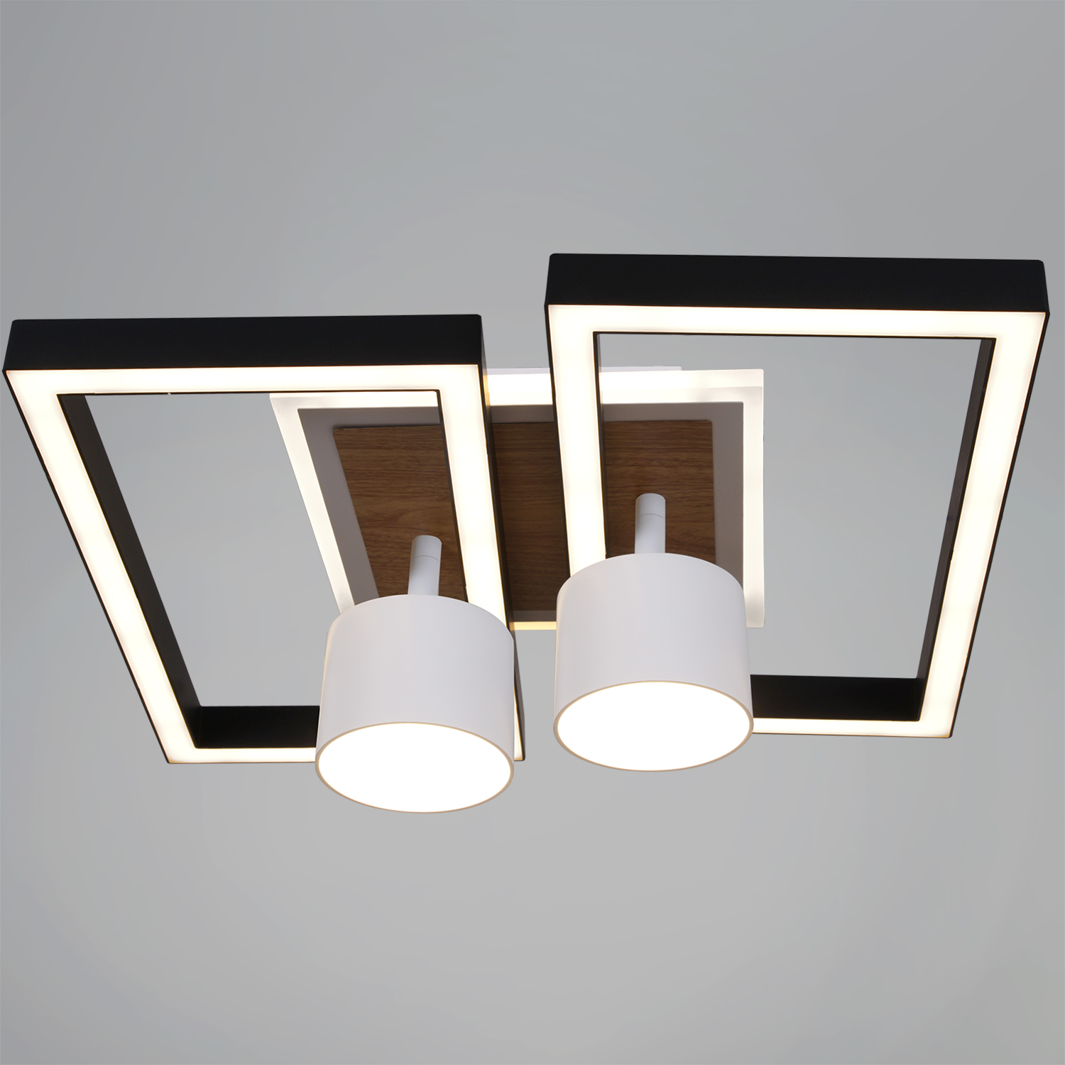 Светильник потолочный светодиодный 75406-0.3-2+2+1 GX53+LED 3000-6500К S=22м2  *1