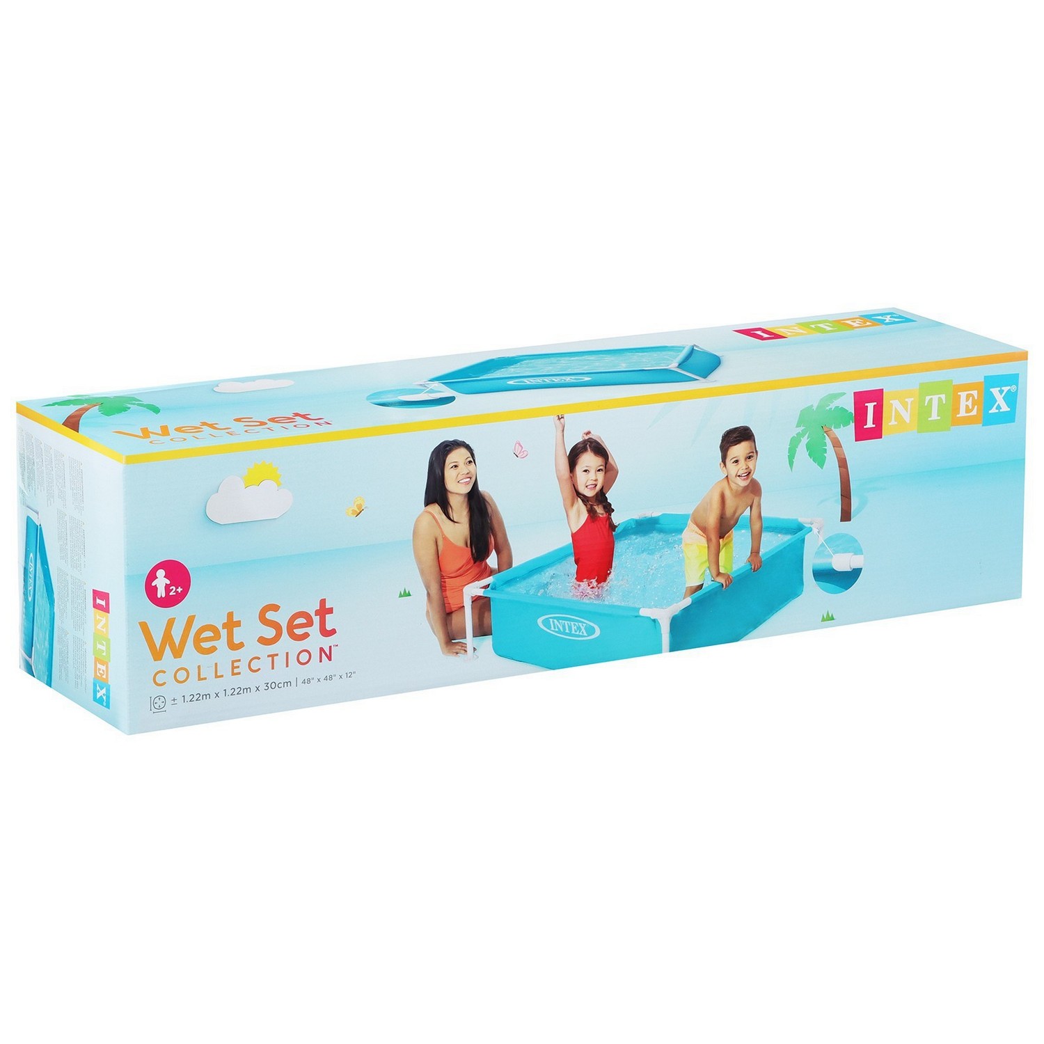 Бассейн каркасный мини 122 х 122 х 30 см, от 2 лет, 57173NP 134435