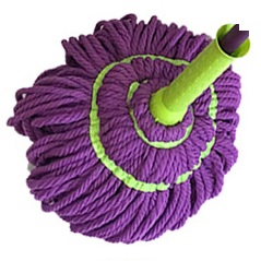 Насадка сменная д/мытья пола д/швабры с отжимом "Умничка-Twist" микрофибра KD-8210TWR ("МПл") *1/50