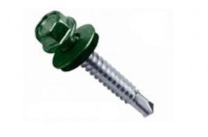 Саморезы кровельные BROZEX коробка 4,8*51 (70шт) RAL 6005 темно-зеленый *6