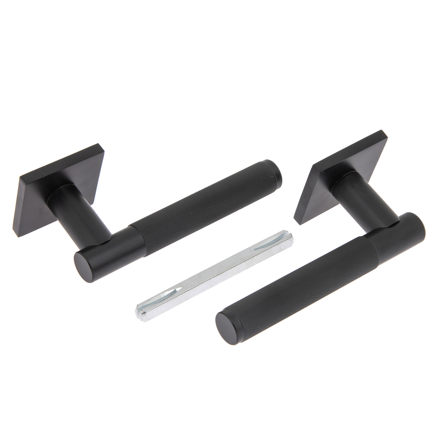 Ручка раздельная ЧЕРНЫЙ матовый H-30148-A-BLM Slim Code Deco *1/18