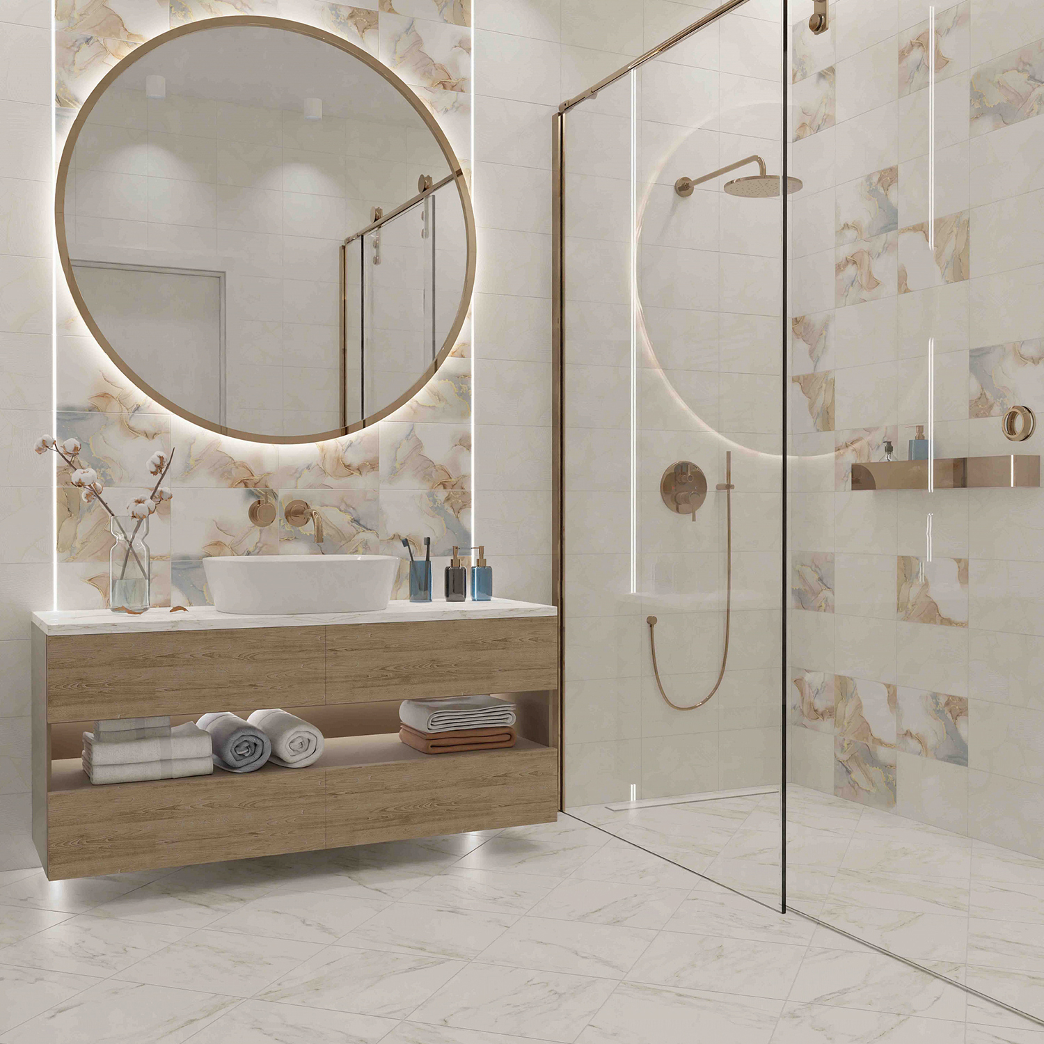 Плитка настенная Челси темная люкс 200*300 (0,06*24=1,44*64) ВКЗ