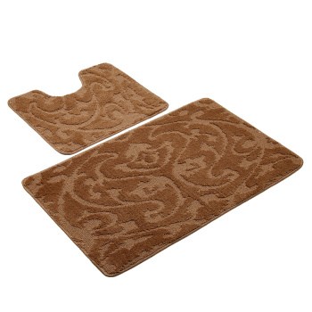 Коврик д/ванной Bombini "Classic" Комплект:(60см х 100см)+д/туалета Св.-коричневый CLT 201807 *1/25