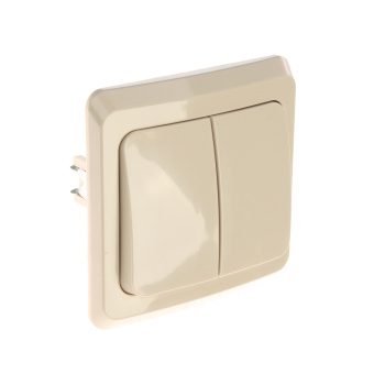 Выключатель "Этюд" СП 2кл. кремовый ВС10-002К *10/20