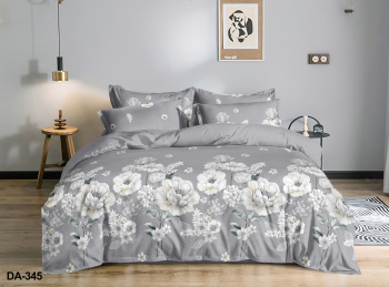 Постельное белье евро бамбук Орхидея DA-345, наволочки 70*70см - 2шт *1/4