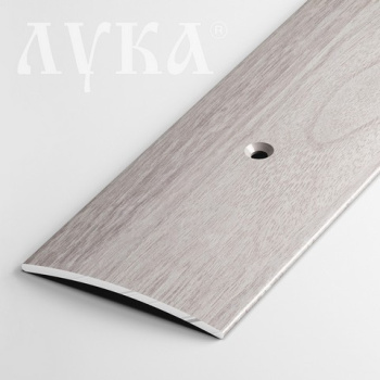 Порог-стык полукруглый ПС 04 900мм 106 ясень белый (44,5*4,3мм) Лука *1/6/48