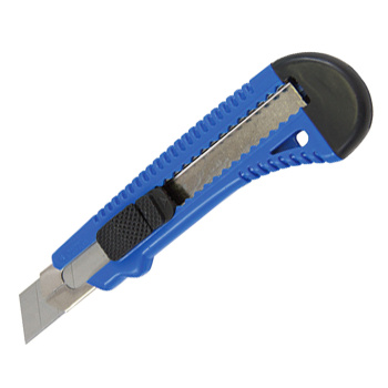 Нож строительный 18мм корпус пластик направл.металл (2701002) T4P *1/12/288