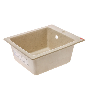 Мойка из искусственного камня Marrbaxx Линди Z8Q2, 500х425х195 мм, квадратная, бежевый, глянцевая