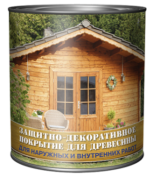 Защитно-декоративное покрытие 2.3 кг для древесины Первая Цена, алкидное, сосна