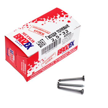 Гвозди толевые 2.5х32 мм BROZEX, 0.4 кг Гвозди толевые 2.5х32 мм BROZEX, 0.4 кг