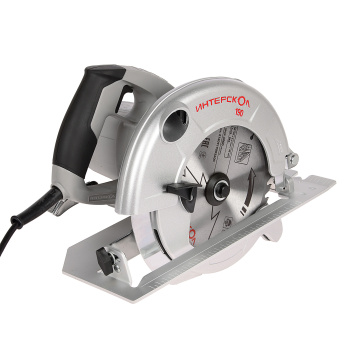 Пила циркулярная 190мм 1600Вт 4800о/м гл.65мм уг.рас0-45гр пос20мм пл.пус ДП-190/1600М ИНТЕРСКОЛ*1/2