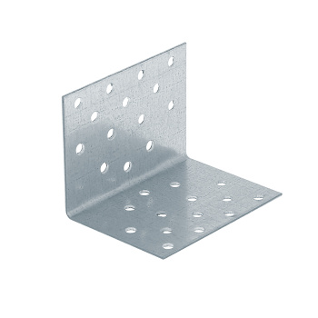 Уголок крепежный 60х60х80 мм ТехноСервис KUR, равносторонний