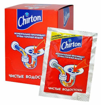 Чист.ср-во д/труб ЧИРТОН 60г холодной водой (Chirton) *12/48