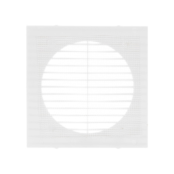 Решетка вентиляционная 138х138мм 1313Г Эковент (с сеткой, пластик) *1/85