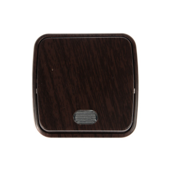 Выключатель Дача ОП 1кл. венге с подсветкой 10А Народная SQ1824-0045