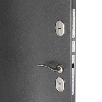 Дверь входная 2050х860х70 мм Дверной континент, левая, серебристый антик/лиственница беленая