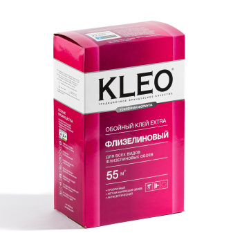 Клей для обоев Kleo Extra 55, флизелиновый, 55 м², 380 г Клей для обоев Kleo Extra 55, флизелиновый, 55 м², 380 г