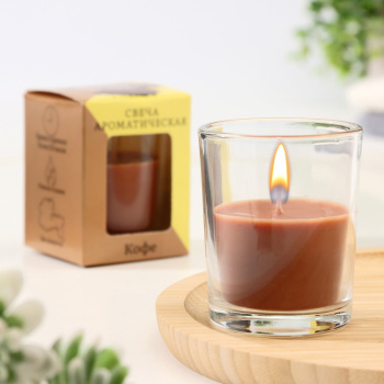 Свеча ароматическая в стекле 5х6см, Кофе  9788471